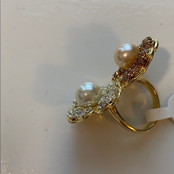 NWT Lenox Double Flower Blossom Ring - Picture 3 of 5